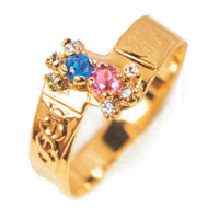 Graduation Ring Around 18K Gold 0750