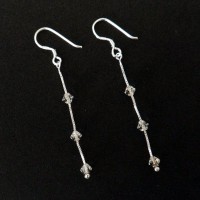 Earring Silver 925  with stone Cristal