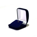 Box Pendant / Earring Velvet (Blue)