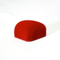 Box Pendant / Earring Velvet (Red)