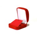 Box Pendant / Earring Velvet (Red)