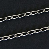 Necklace Grum flattened Steel 70cm / 3mm