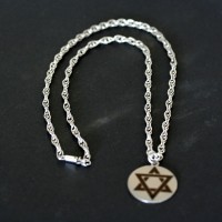 Necklace Recording Steel with Star of David