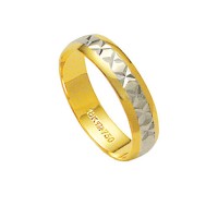 Alliance Gold and 18k White Gold 750 Width 5.00mm Height 1.00mm