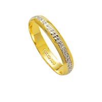 Alliance Gold and 18k White Gold 750 Width 3.50mm Height 1.00mm