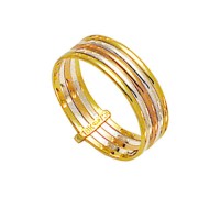 Alliance Yellow Gold, White Gold and 18k Gold Red 750 Width 6.00mm Height 0.60mm