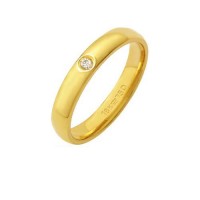 Alliance Anatomic 18k Gold 750 with a brilliant of 3.50 Points Width 3.50mm Height 1.50mm