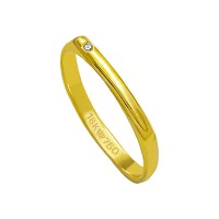 Alliance 18k Gold 750 with 1 Brilliant 1.15 Points Width 2.30mm Height 0.80mm