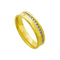 Alliance Anatomic 18k Gold 750 with 20 brilliant 1.00 Points Width 5.00mm Height 1.50mm