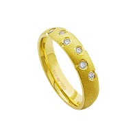 Alliance Anatomic 18k Gold 750 with 6 brilliant 2.25 Points Width 4.50mm Height 1.80mm