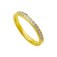 Alliance Anatomic 18k Gold 750 with 15 brilliant 2.25 Points Width 2.50mm Height 1.70mm
