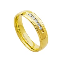 Alliance Anatomic 18k Gold 750 with 15 brilliant 2.25 Points Width 5.00mm Height 1.70mm