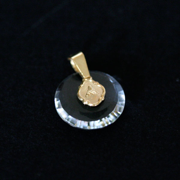 News of the Week Earring Silver 925 and 18k gold pendant 0750