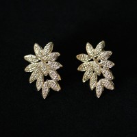 Earring Gold Plated Jewelry Semi Flat Sheets