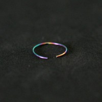 Piercing anillo de nariz de acero quirrgico color Furtacor Narices 0.5mm x 10mm