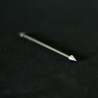 Megabell Orelha Piercing Ao Cirurgico 316L Spike 1,2mm x 34mm