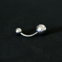 Piercing Ao Cirurgico 316L Banana Umbigo Grande 1,6mm x 10mm