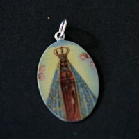 Photo-etching Steel Pendant Our Lady of Aparecida