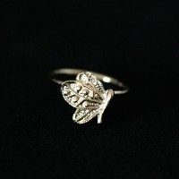 Ring Plated Jewelry Semi Butterfly Phalanx