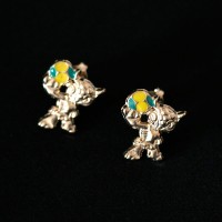 Earring Gold Plated Jewelry Semi World Cup Brazil