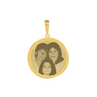 Gold pendant for recording picture 12 mm