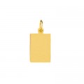 Gold pendants for recording color photo 13.5mm x 9.6mm