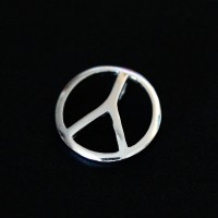 925 Silver Pendant Peace and Love