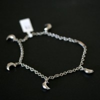 Steel Moon Anklet Portuguese