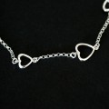 Anklet 925 Silver Heart for Mothers