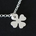 Portuguese Silver 925 anklet and Strawberry Clover