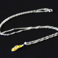 925 Silver Necklace with Pendant sandalia