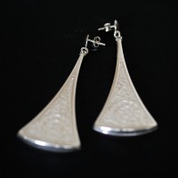 Pendientes Plata 925 Pendulo completo triangular