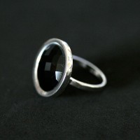 Anillo de plata 925 con piedra Onix