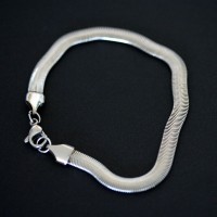 Pulseira de Aço Lacraia 19cm / Largura 6 mm Pulseira de Aço Lacraia 19cm / Largura 6 mm