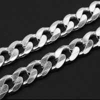 Necklace Silver Loops 50 cm 14mm