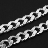 Necklace Silver Loops 50 cm 18mm