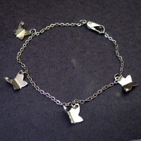 Pulseira de Aço com Borboleta Pulseira de Aço com Borboleta