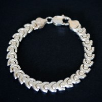 925 Silver Bracelet Crafted 18cm / 8mm