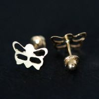 Earring 18k Gold Butterfly