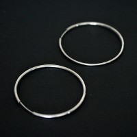 Steel Hoop Earring grande 4.5cm