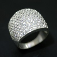 Ring Silver 925 with 170 Stones of Zirconia