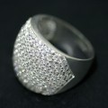 Anillo de plata 925 con 170 piedras de Zirconia