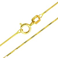 18k Yellow Gold Chain Venetian  45cm / 0.5mm