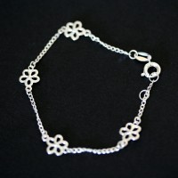PulseiradePrata925BerloquecomFlor14cm