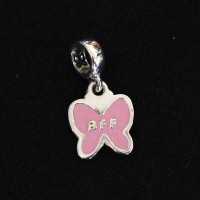 Berloque de Prata 925 Infantil Best Friend Forever para Pulseira Momentos de Vida