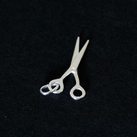 925 Silver Pendant Small Scissors