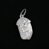 925 Silver Face Pendant of Christ Focus