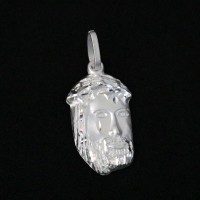 925 Silver Face Pendant of Christ Focus