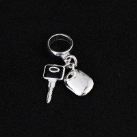 925 Silver Bangle Car Key and Alarm for Bracelet Moments of Life