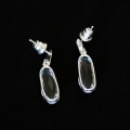 Silver Earring 925 M. Daiane con Strass Piedra